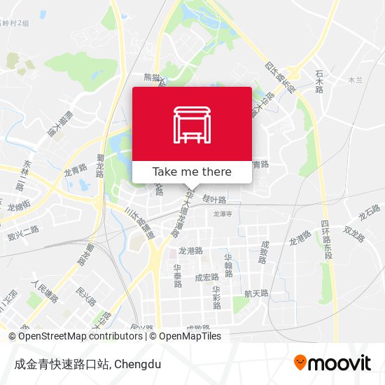 成金青快速路口站 map