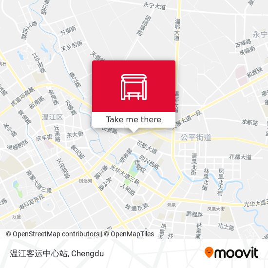 温江客运中心站 map