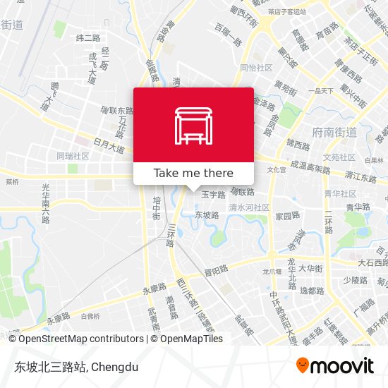 东坡北三路站 map