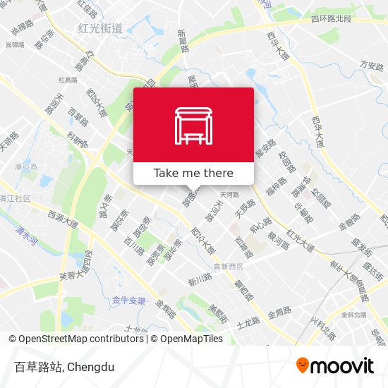 百草路站 map