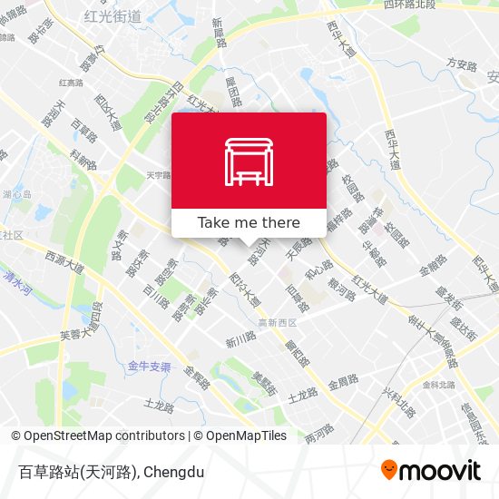 百草路站(天河路) map
