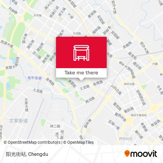 阳光街站 map