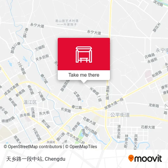 天乡路一段中站 map