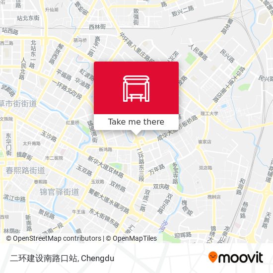 二环建设南路口站 map