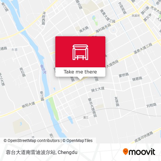 蓉台大道南雷迪波尔站 map