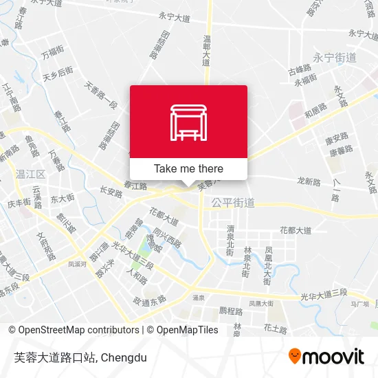 芙蓉大道路口站 map