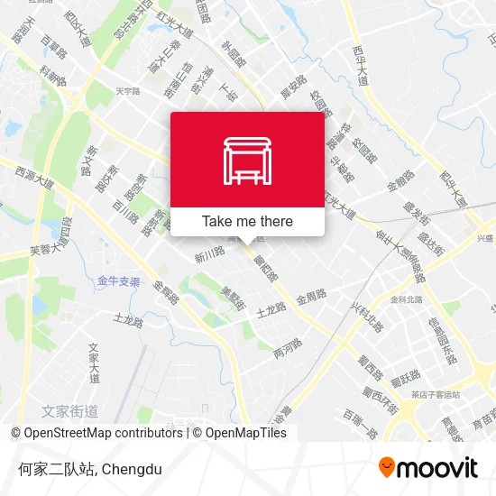 何家二队站 map
