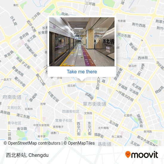 西北桥站 map