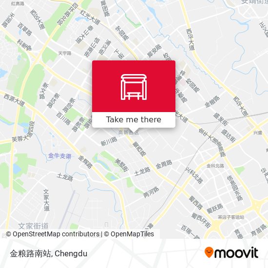 金粮路南站 map