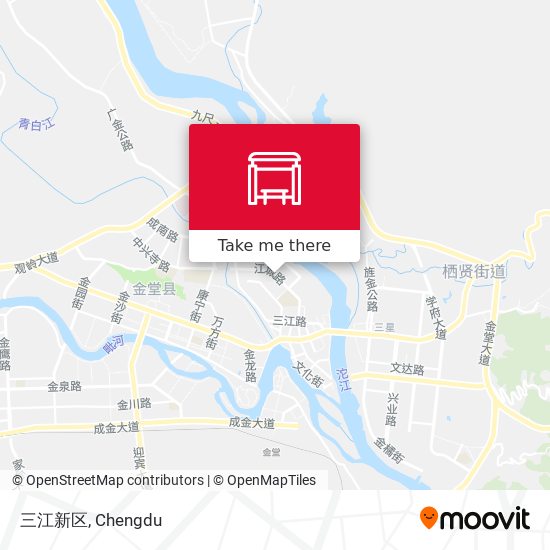 三江新区 map