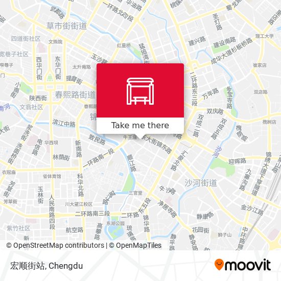 宏顺街站 map