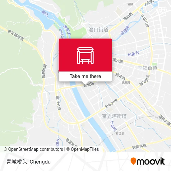 青城桥头 map