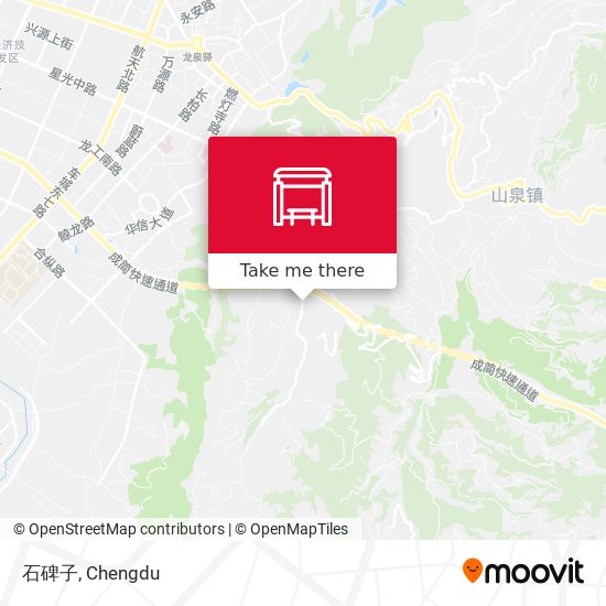 石碑子 map