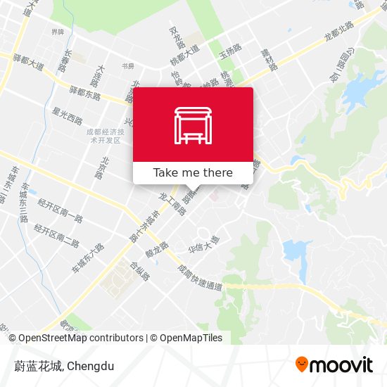 蔚蓝花城 map