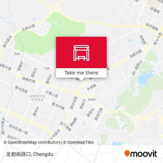 龙都南路口 map