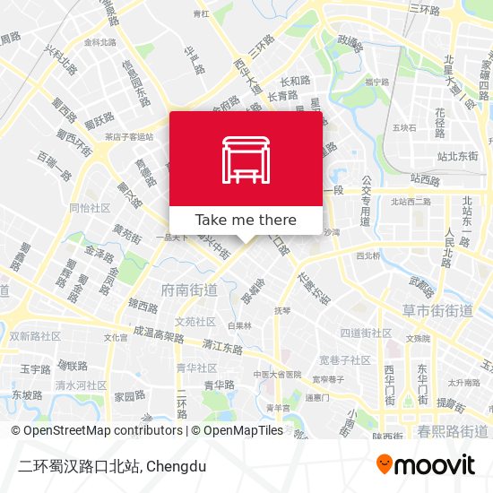 二环蜀汉路口北站 map