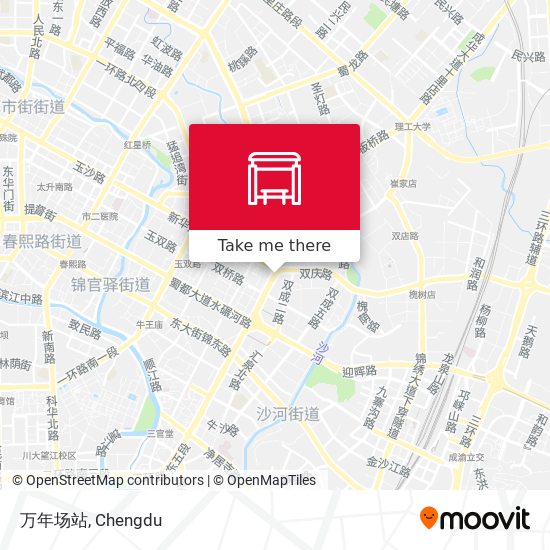 万年场站 map