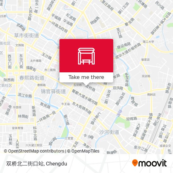 双桥北二街口站 map