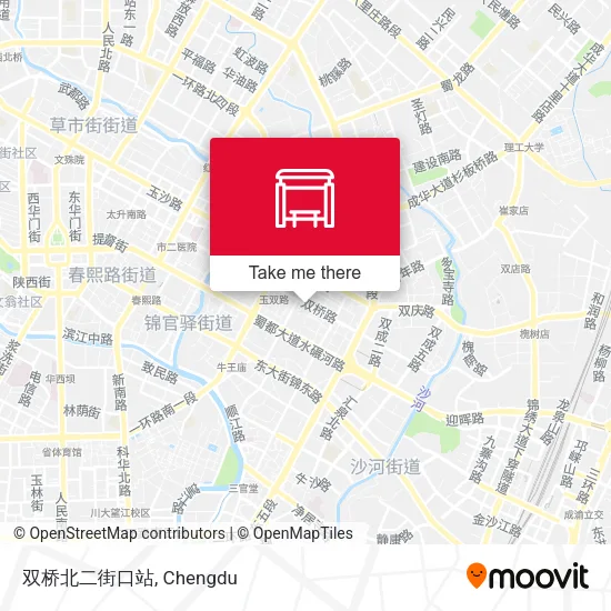 双桥北二街口站 map