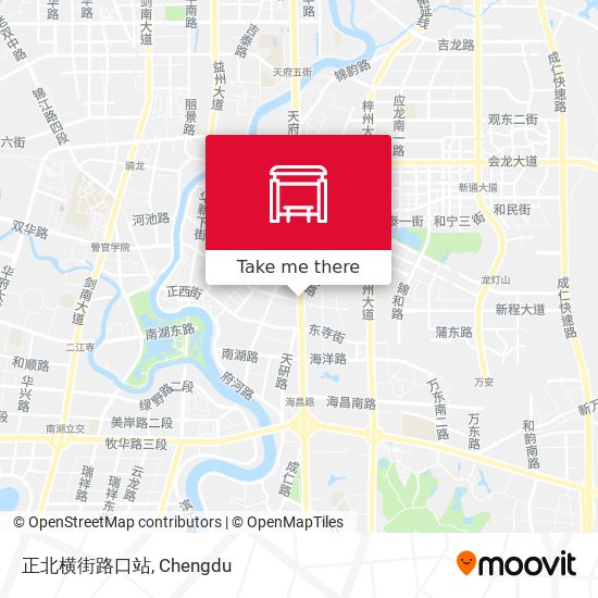 正北横街路口站 map