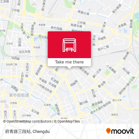 府青路三段站 map