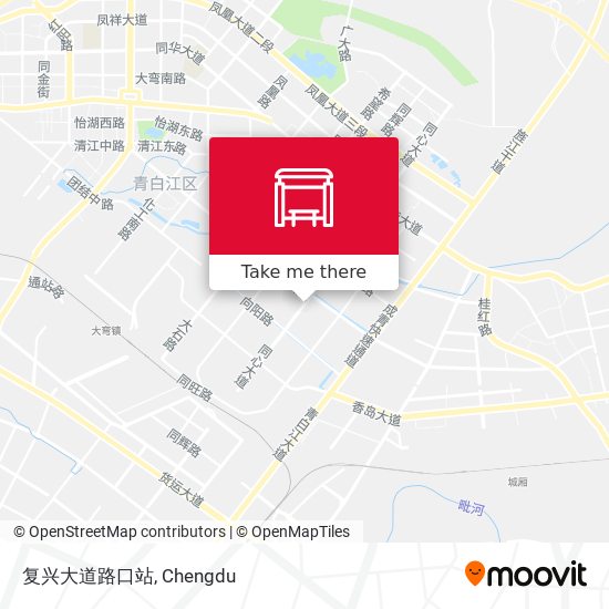 复兴大道路口站 map