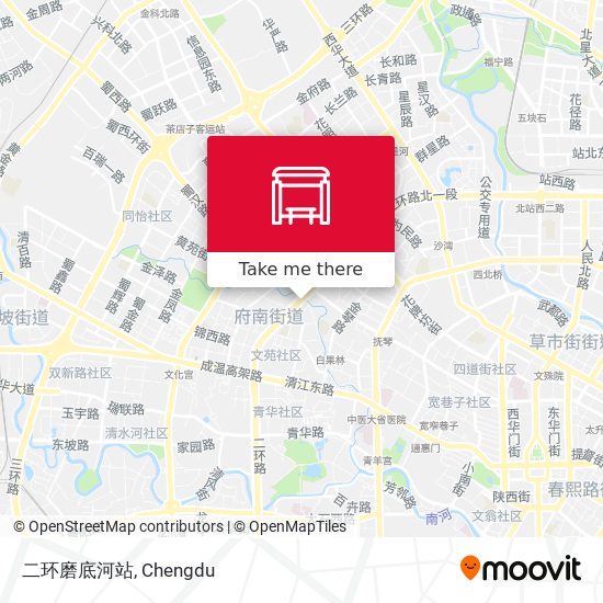 二环磨底河站 map