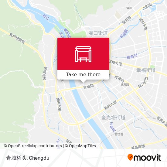青城桥头 map