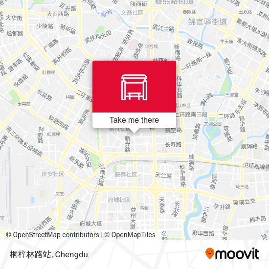 桐梓林路站 map