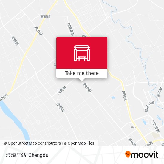 玻璃厂站 map