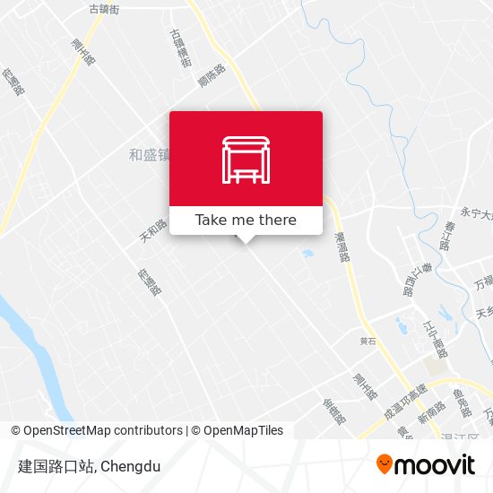 建国路口站 map