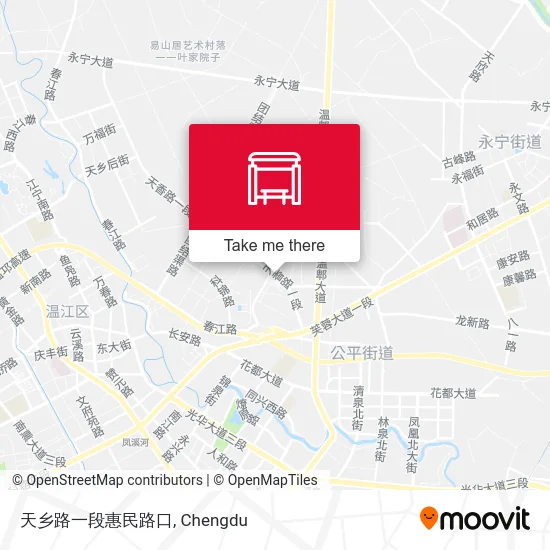 天乡路一段惠民路口 map