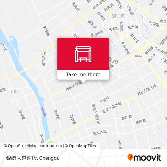 锦绣大道南段 map