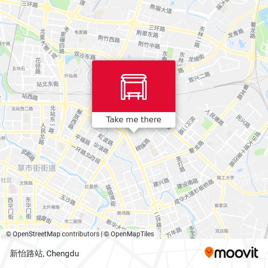 新怡路站 map