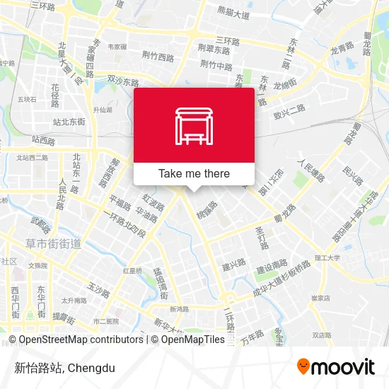 新怡路站 map