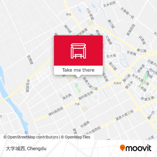 大学城西 map