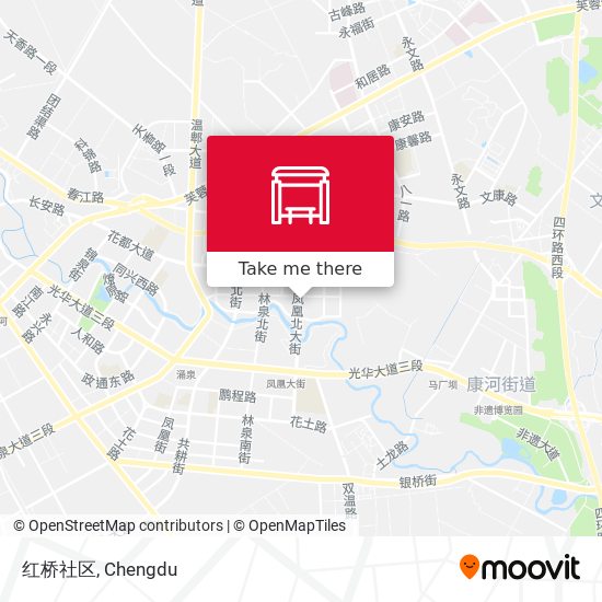 红桥社区 map