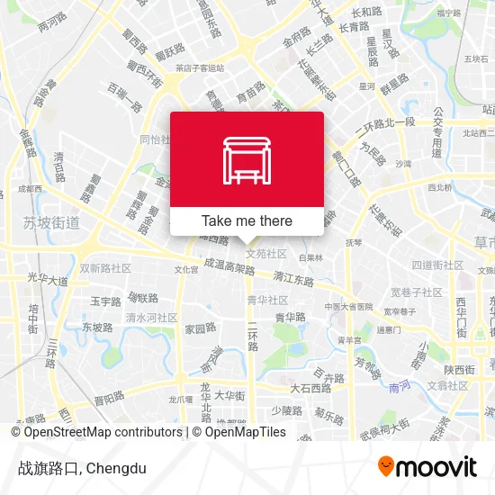 战旗路口 map