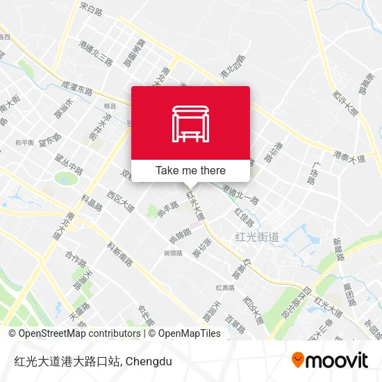红光大道港大路口站 map