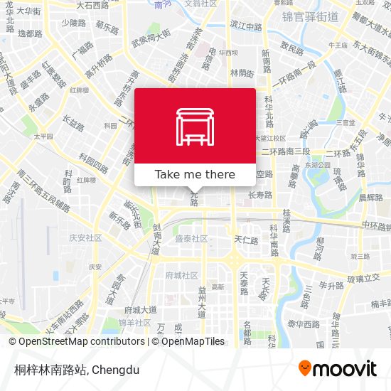 桐梓林南路站 map