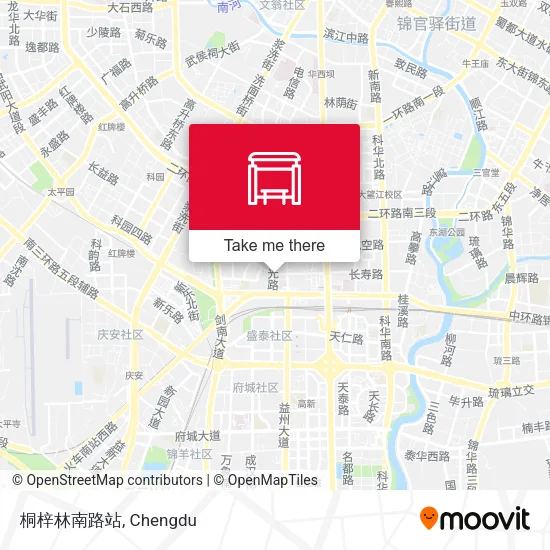 桐梓林南路站 map