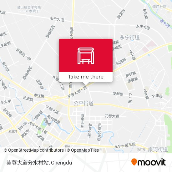 芙蓉大道分水村站 map