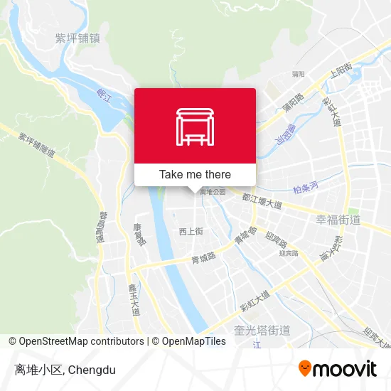 离堆小区 map