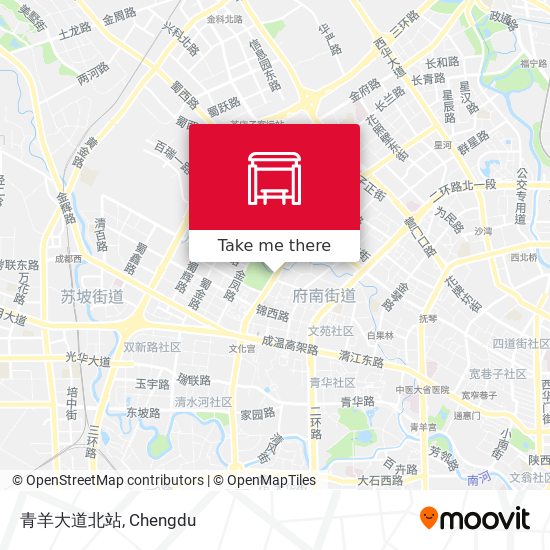 青羊大道北站 map