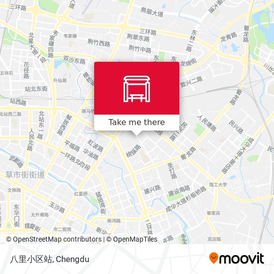 八里小区站 map