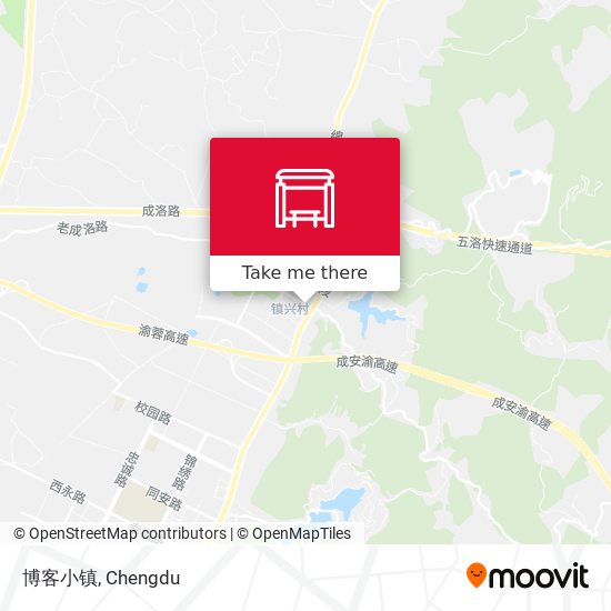 博客小镇 map
