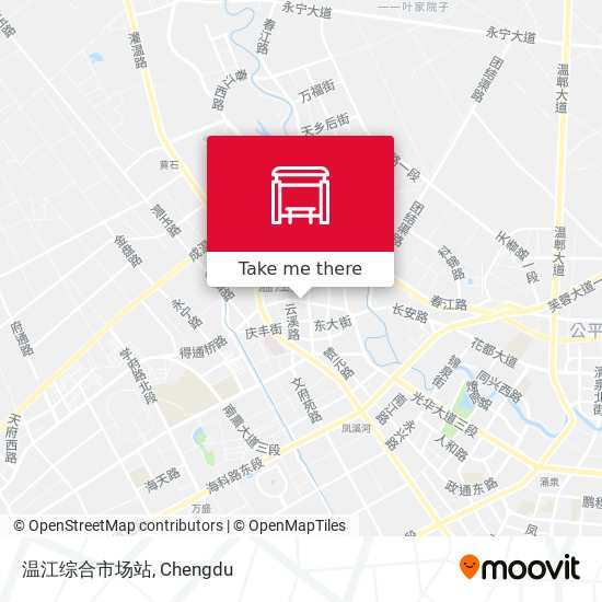 温江综合市场站 map