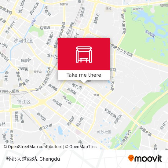 驿都大道西站 map