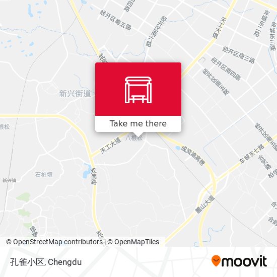 孔雀小区 map