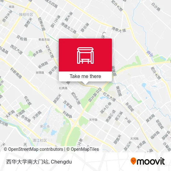 西华大学南大门站 map